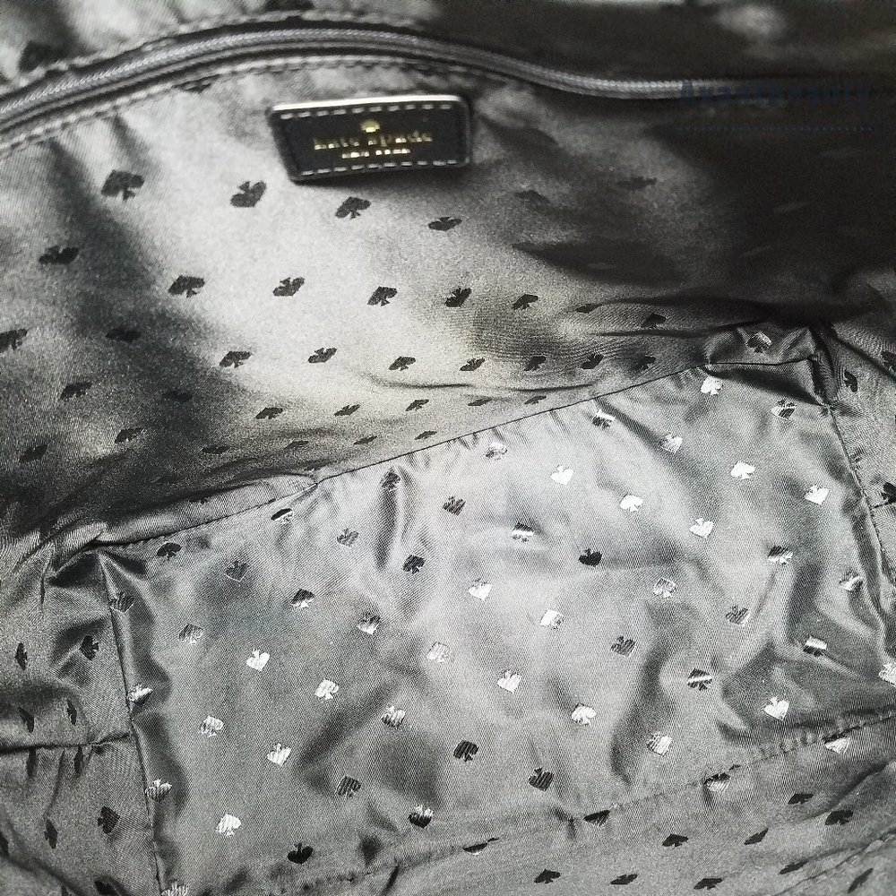 Kate Spade Penny Greta Court Black Glitter Tote - Picture 2 of 13